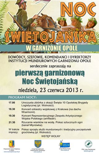 Noc świętojanska w garnizonie Opole 23-06-2013